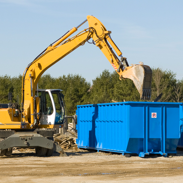 what size residential dumpster rentals are available in Inwood IA